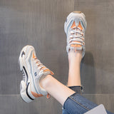 Women's retro leather platform sneakers – photo 2