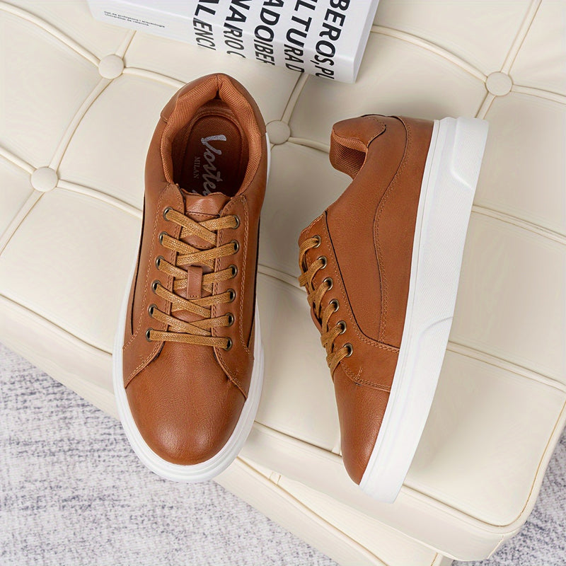 Men's casual leather sneakers – photo 1
