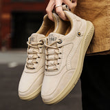 Men's nubuck leather low-top sneakers – photo 2