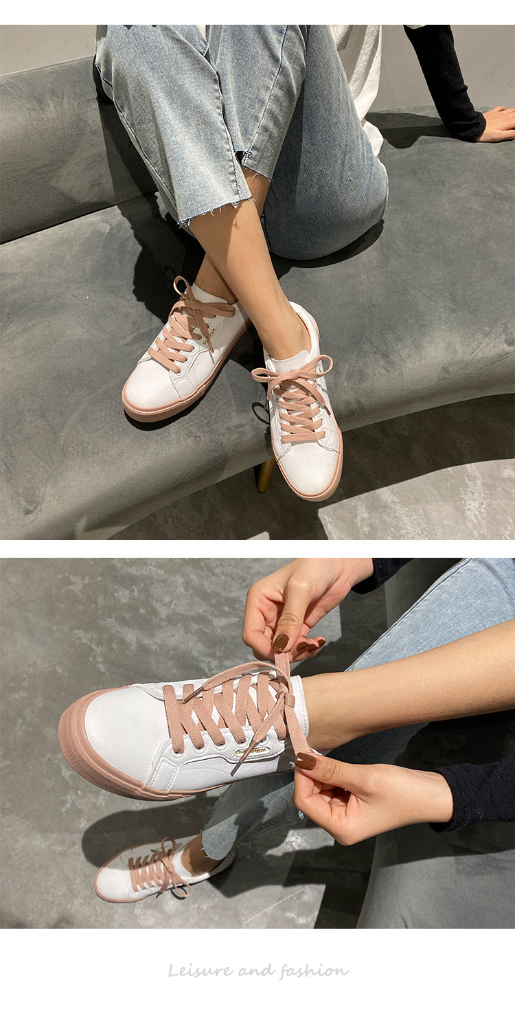 Women's classic white suede sneakers – photo 4