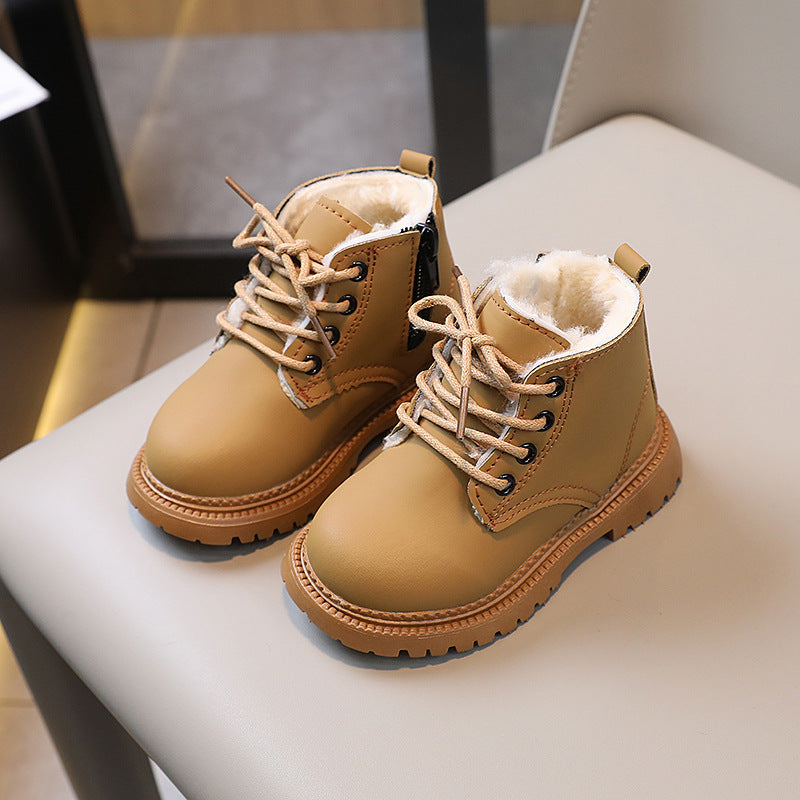 Boys' fleece-lined side-zip Martin boots – photo 5
