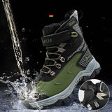 Kids' fleece-lined leather snow boots – photo 2