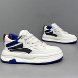 Men's platform white skate sneakers – photo 3