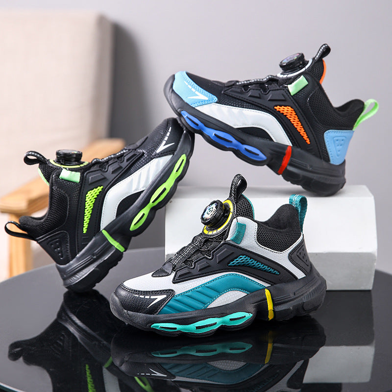 Kids' waterproof rotating-buckle basketball shoes – photo 1