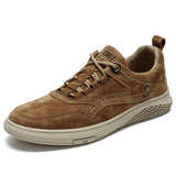 Men's nubuck leather low-top sneakers – photo 8