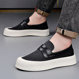 Men's hollow-out canvas platform sneakers – photo 6