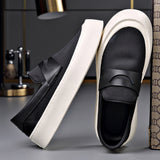 Men's hollow-out canvas platform sneakers – photo 2