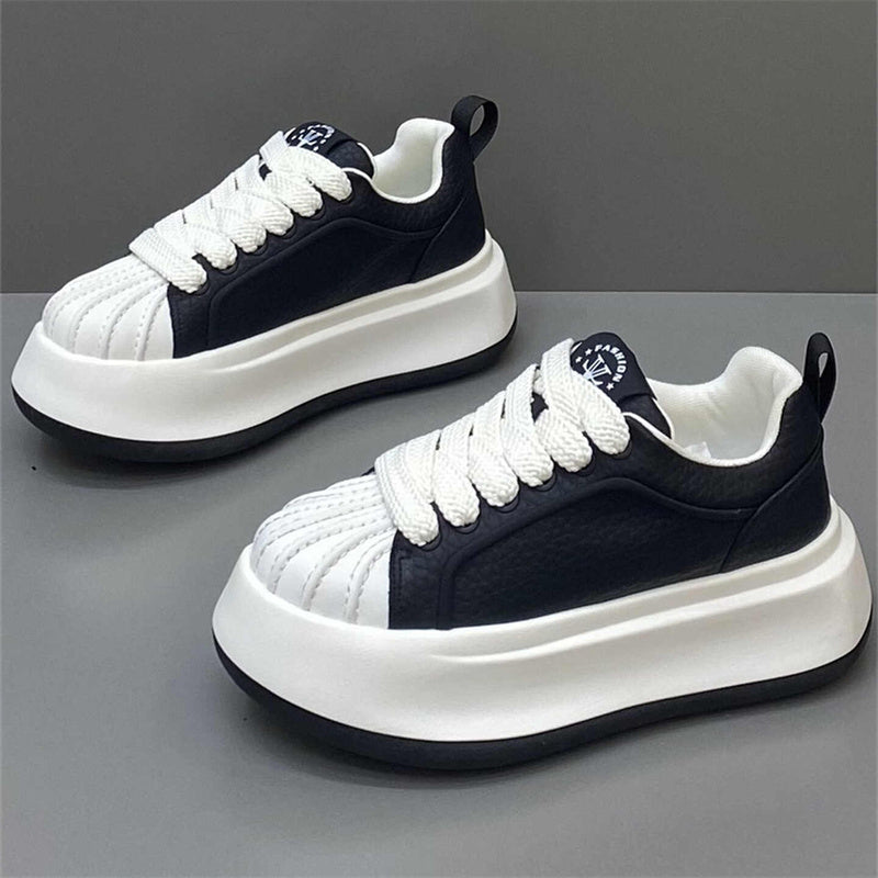 Men's shell-toe leather low-top sneakers – photo 1