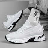 Men's hidden-height mesh platform running shoes – photo 4