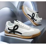 Men's retro chunky white running sneakers – photo 2