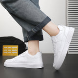 Men's breathable white skate sneakers – photo 2