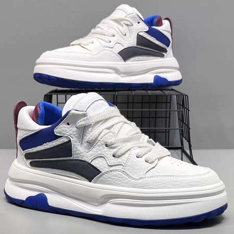 Men's platform white skate sneakers – photo 1