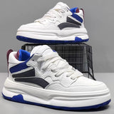 Men's platform white skate sneakers – photo 1