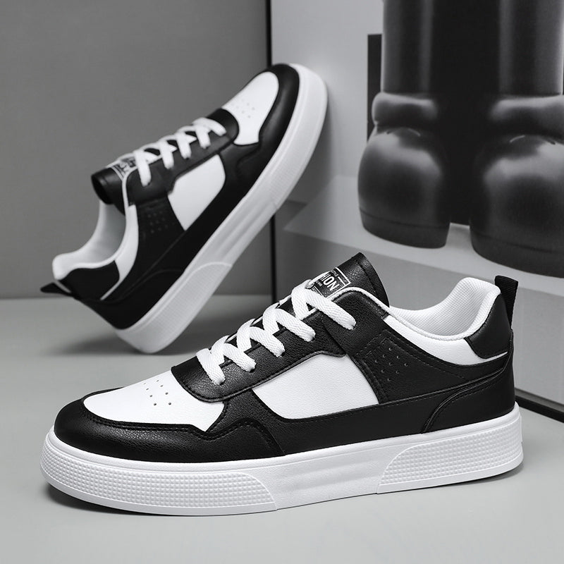 Men's breathable white skate sneakers – photo 1