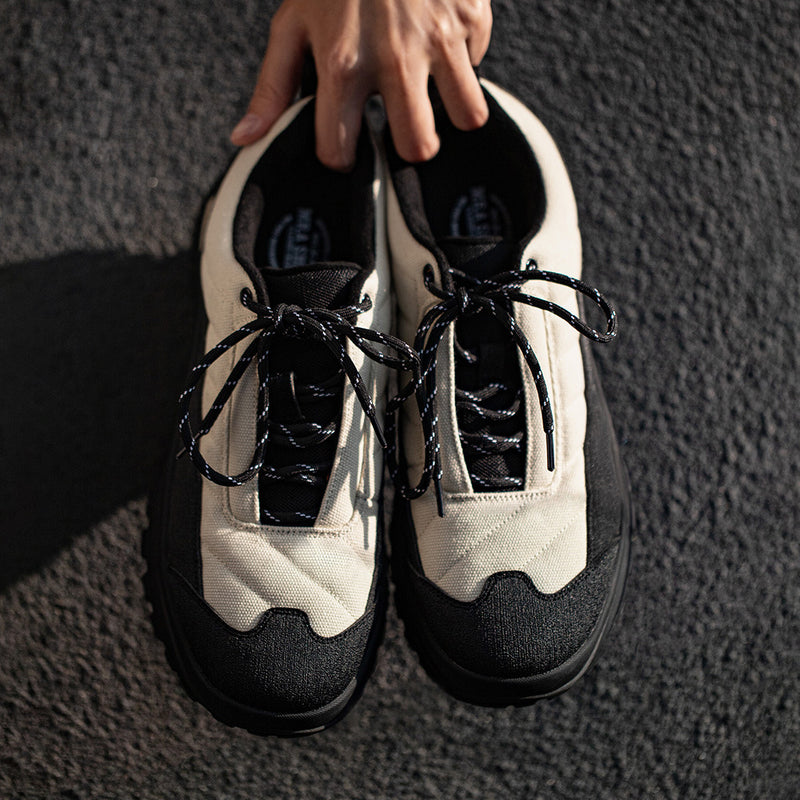 Men's thick-sole height-increasing sport sneakers in gravel white – photo 4
