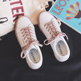 Women's classic white suede sneakers – photo 1