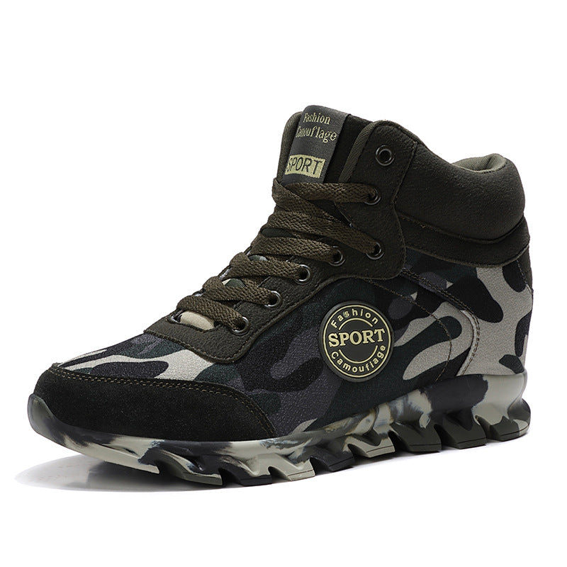 Women's camo canvas platform sneakers – photo 4