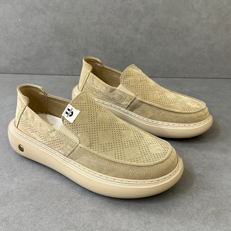 Men's wide-toe thick-sole canvas skate shoes – photo 2