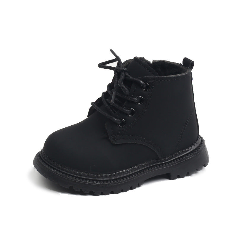 Boys' fleece-lined side-zip Martin boots – photo 4