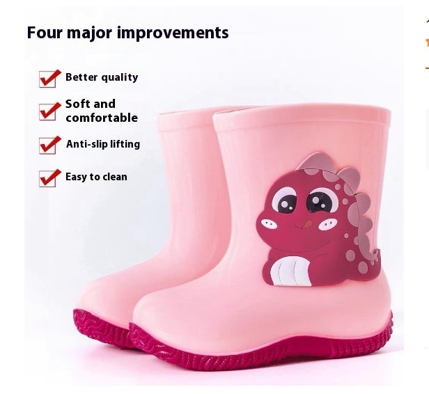 Kids' cute bear rain shoes – photo 4