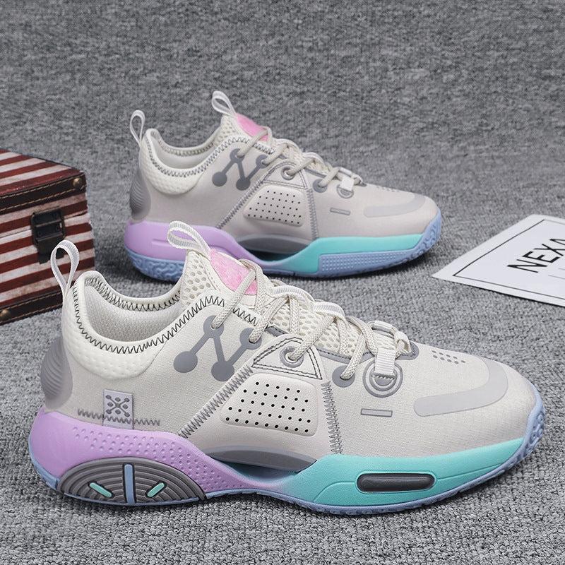 Cotton candy pastel high-top basketball sneakers – photo 5