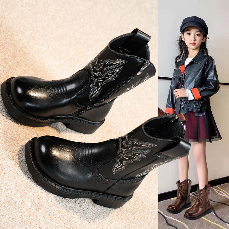 Girls' embroidered Martin boots – photo 4