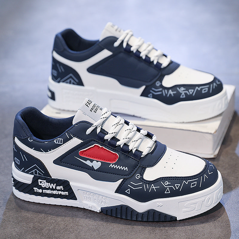 Men's panda black and white waterproof skate sneakers – photo 4
