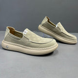 Men's wide-toe thick-sole canvas skate shoes – photo 6