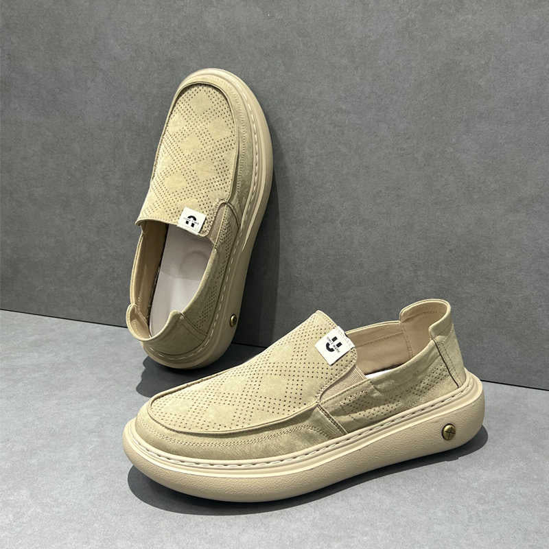 Men's wide-toe thick-sole canvas skate shoes – photo 4
