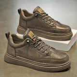 Men's waterproof leather high-top sneakers – photo 1