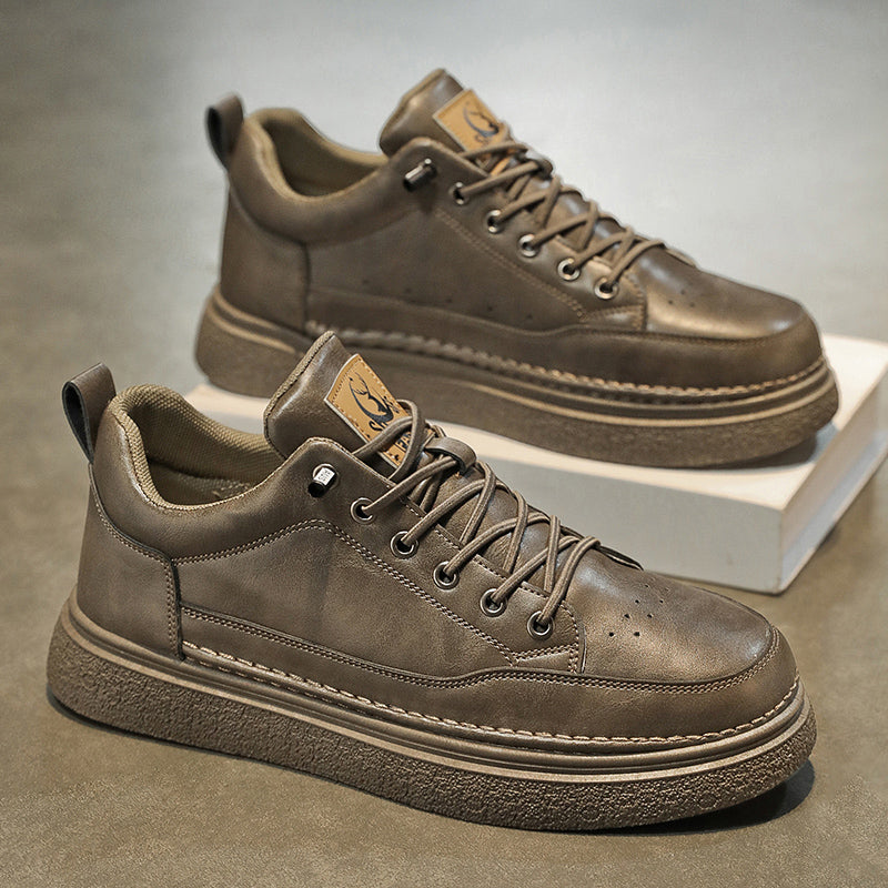 Men's waterproof leather high-top sneakers – photo 1