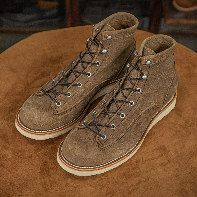 Men's suede high-top work boots – photo 1