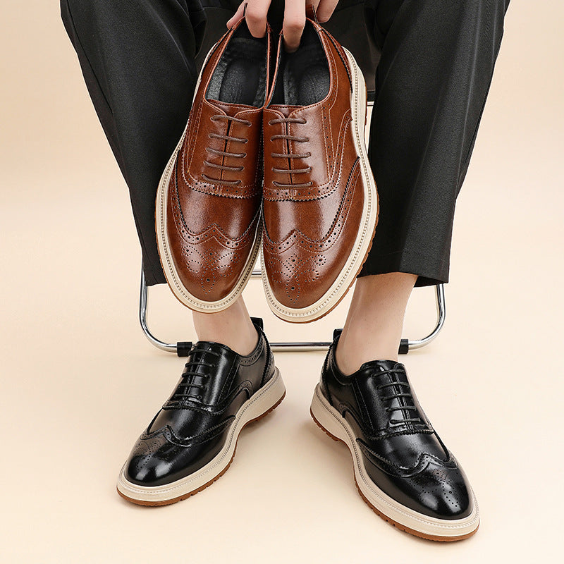 Men's breathable leather business shoes – photo 6