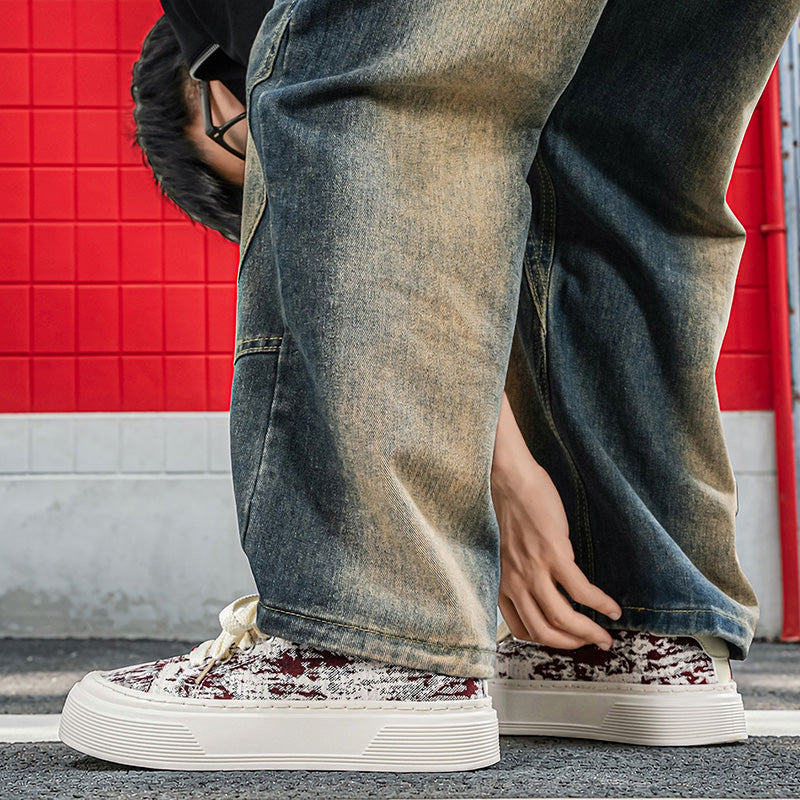 Men's canvas platform skate sneakers – photo 5