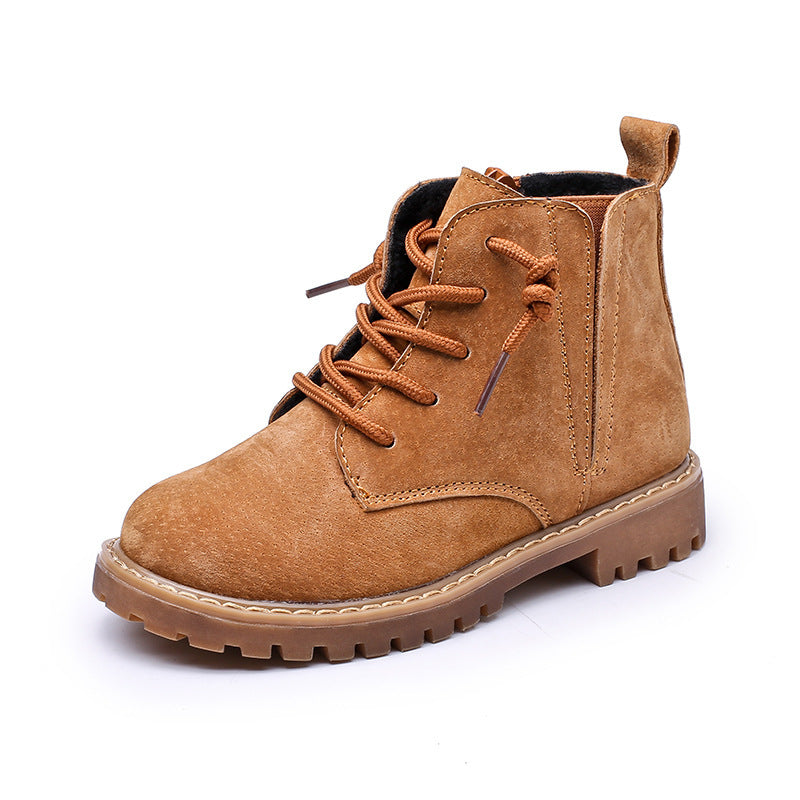 Kids' sheepskin combat boots – photo 8