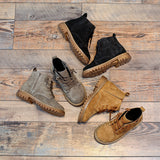 Kids' sheepskin combat boots – photo 5