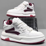 Men's platform white skate sneakers – photo 2