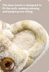 Kids' warm indoor fur slippers – photo 4