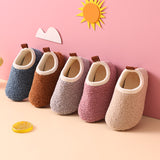 Kids' fleece-lined non-slip cotton slippers – photo 4