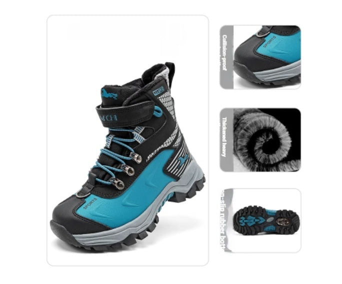 Kids' fleece-lined leather snow boots – photo 5