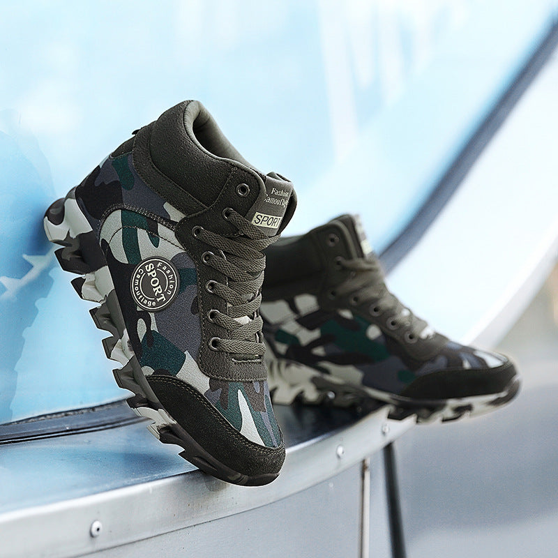 Women's camo canvas platform sneakers – photo 2