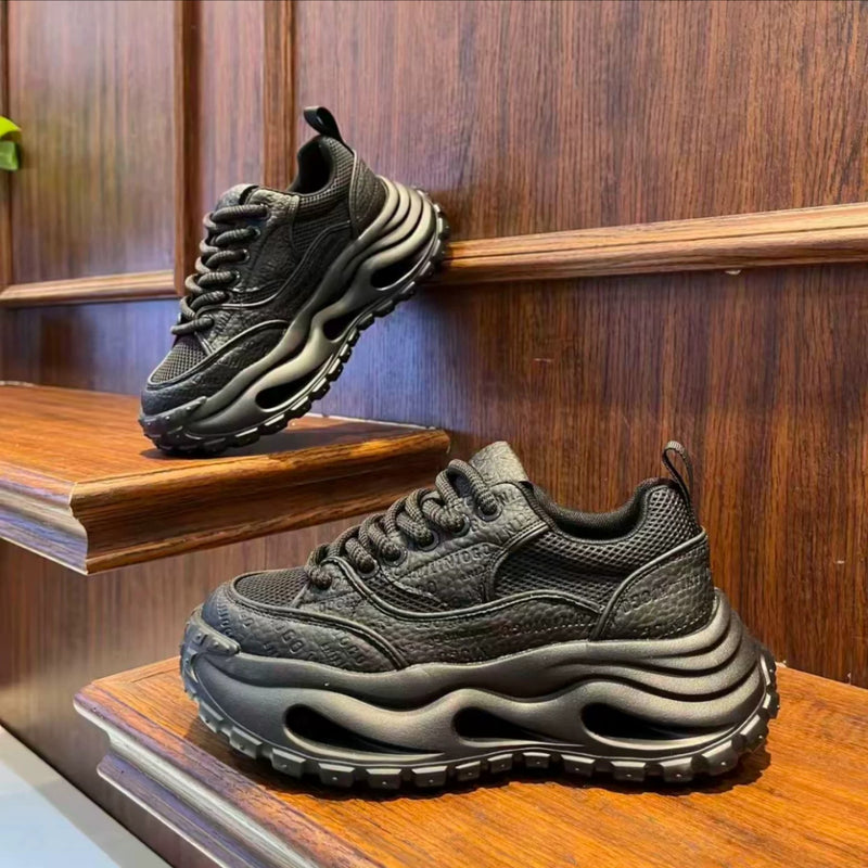 Men's hollow-out platform dad sneakers – photo 3