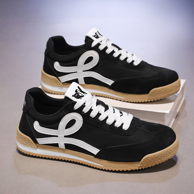 Men's retro chunky white running sneakers – photo 3