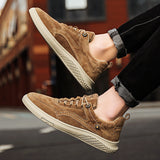 Men's nubuck leather low-top sneakers – photo 5