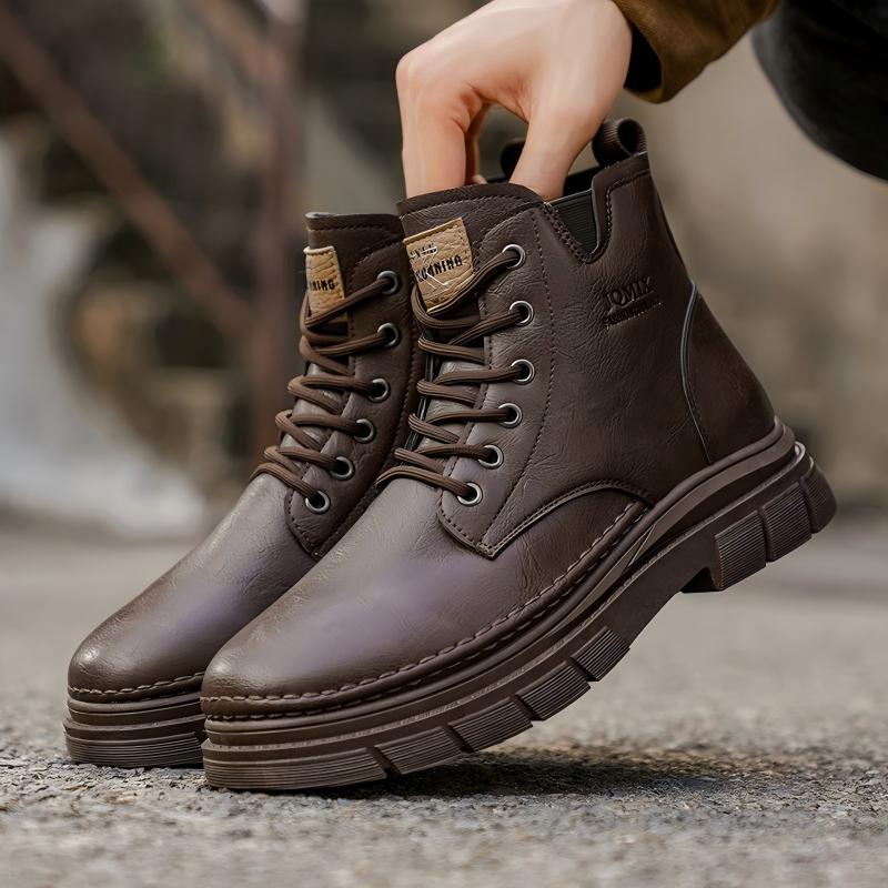 Men's British-style high-top Martin boots – photo 4