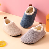 Kids' fleece-lined non-slip cotton slippers – photo 1