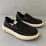 Men's wide-toe thick-sole canvas skate shoes – photo 1