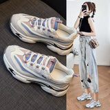 Women's retro leather platform sneakers – photo 4