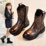 Girls' embroidered Martin boots – photo 1