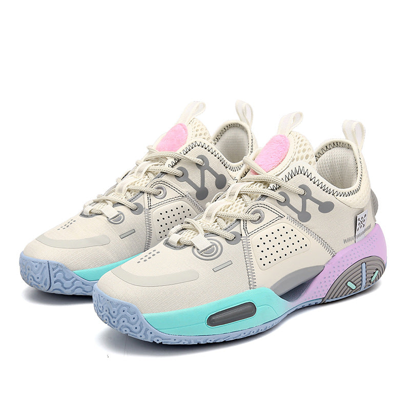 Cotton candy pastel high-top basketball sneakers – photo 10